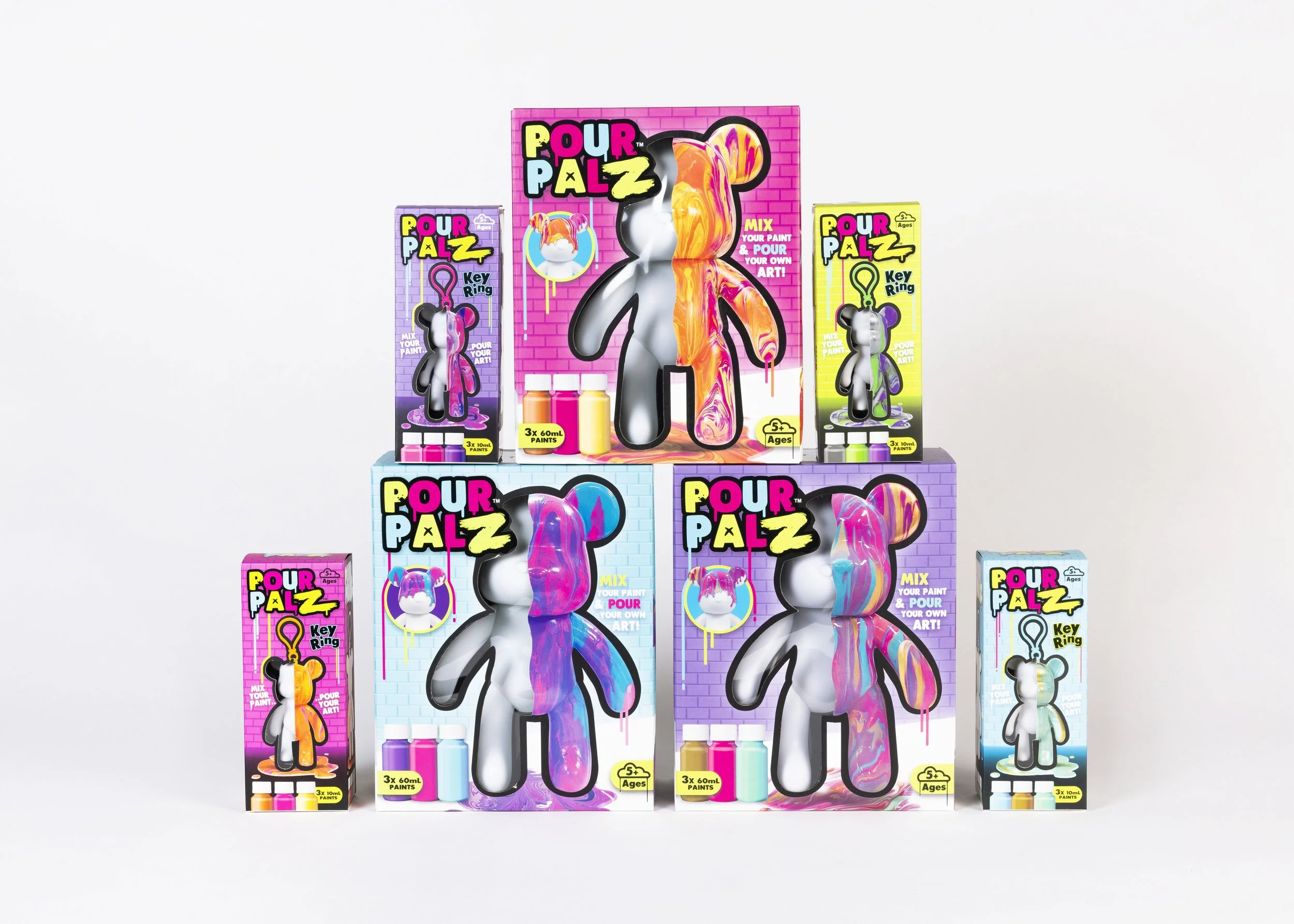 POUR PALZ LARGE PAINT BEAR WAVE 1 Mango Sunset — TOYMONSTER